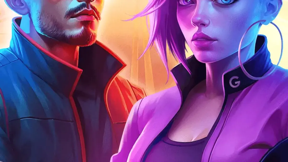 Tampilan visual neon dan retro pada layar permainan slot Nitro Wilds