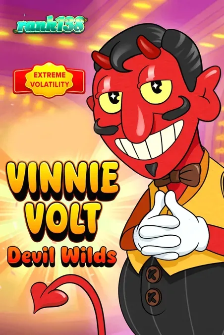 Tampilan visual slot Vinnie Volt: Devil Wilds dengan karakter utama devil yang ramah